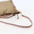 GUCCI GG Canvas Hand Bag 2way Beige Gold 323675 Auth BA5865-9