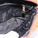 Salvatore Ferragamo Vala Shoulder Bag Leather Brown Gold Auth BA5869-17