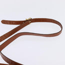 Salvatore Ferragamo Vala Shoulder Bag Leather Brown Gold Auth BA5869-8