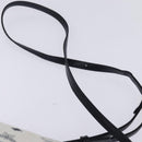 MCM Logogram Vicetos Shoulder Bag PVC Leather White Gold Auth BA5873-8