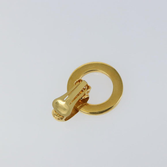 CELINE Earring metal Gold Auth BA5874