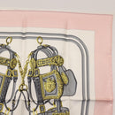 HERMES Carre 40 Scarf Silk Pink Auth BA5878-3
