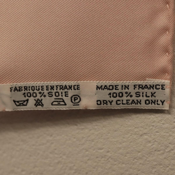 HERMES Carre 40 Scarf Silk Pink Auth BA5878