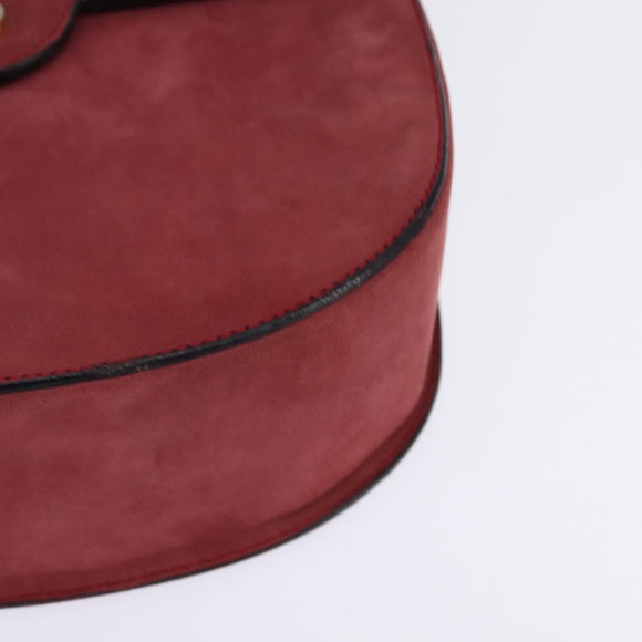 Burberrys Shoulder Bag Suede Pink Gold Auth BA5885