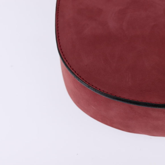 Burberrys Shoulder Bag Suede Pink Gold Auth BA5885