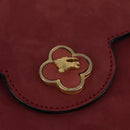 Burberrys Shoulder Bag Suede Pink Gold Auth BA5885-19