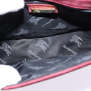 Burberrys Shoulder Bag Suede Pink Gold Auth BA5885-11