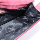 Burberrys Shoulder Bag Suede Pink Gold Auth BA5885-20