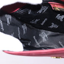 Burberrys Shoulder Bag Suede Pink Gold Auth BA5885-21