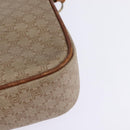 CELINE Macadam Canvas Shoulder Bag PVC Beige Gold Auth BA5887-13