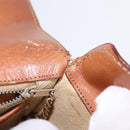 CELINE Macadam Canvas Shoulder Bag PVC Beige Gold Auth BA5887-17