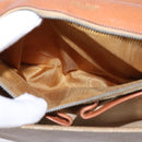 CELINE Macadam Canvas Shoulder Bag PVC Beige Gold Auth BA5887-22