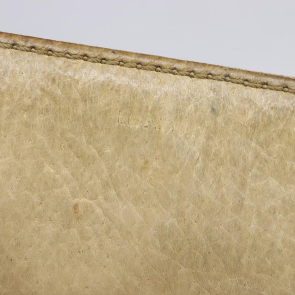 CELINE Macadam Canvas Shoulder Bag PVC Beige Gold Auth BA5887