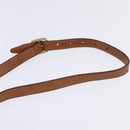 CELINE Macadam Canvas Shoulder Bag PVC Beige Gold Auth BA5887-8