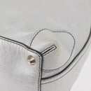 Chloe Hand Bag Leather Silver Auth BA5890-13