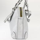 Chloe Hand Bag Leather Silver Auth BA5890-3