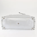 Chloe Hand Bag Leather Silver Auth BA5890-5
