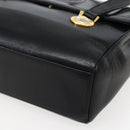 Gianni Versace Shoulder Bag Leather Black Gold Auth BA5891-9