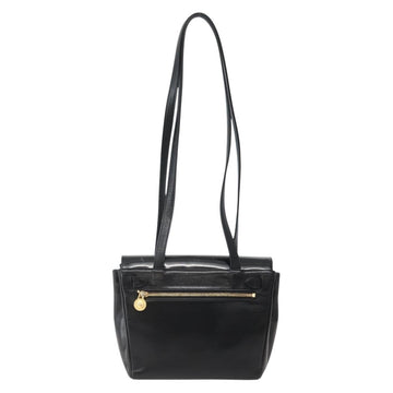 Gianni Versace Shoulder Bag Leather Black Gold Auth BA5891 - 0