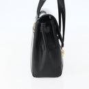Gianni Versace Shoulder Bag Leather Black Gold Auth BA5891-3