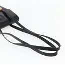 Gianni Versace Shoulder Bag Leather Black Gold Auth BA5891-7