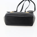 Gianni Versace Shoulder Bag Leather Black Gold Auth BA5891-5
