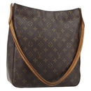 LOUIS VUITTON Monogram Looping GM Shoulder Bag M51145 LV Auth BA5893-1