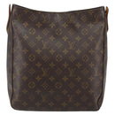 LOUIS VUITTON Monogram Looping GM Shoulder Bag M51145 LV Auth BA5893-2