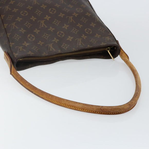 LOUIS VUITTON Monogram Looping GM Shoulder Bag M51145 LV Auth BA5893
