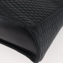 BALLY Shoulder Bag Leather Navy Gold Auth BA5894-15