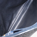 BALLY Shoulder Bag Leather Navy Gold Auth BA5894-22