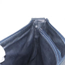 BALLY Shoulder Bag Leather Navy Gold Auth BA5894-23