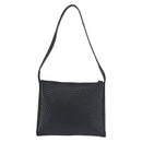 BALLY Shoulder Bag Leather Navy Gold Auth BA5894-2