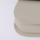 Salvatore Ferragamo Hand Bag Leather 2way White Gold Auth BA5896-15