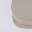 Salvatore Ferragamo Hand Bag Leather 2way White Gold Auth BA5896-17