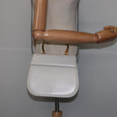 Salvatore Ferragamo Hand Bag Leather 2way White Gold Auth BA5896-21
