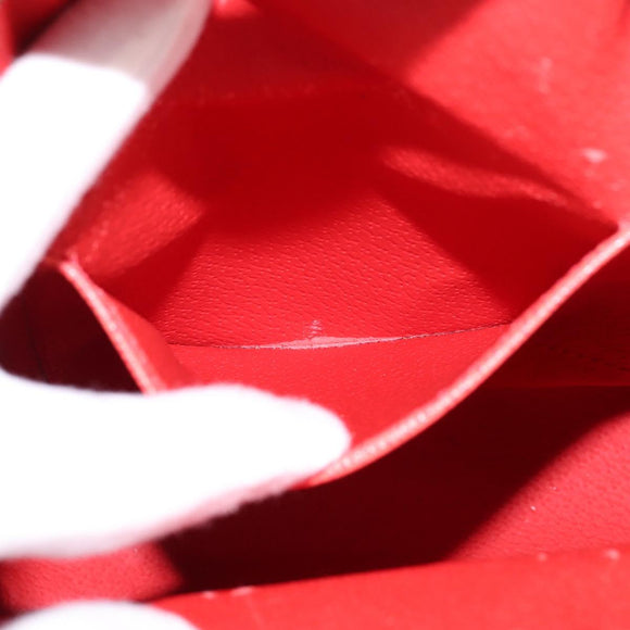 CELINE Backpack Leather Orange Gold Auth BA5897