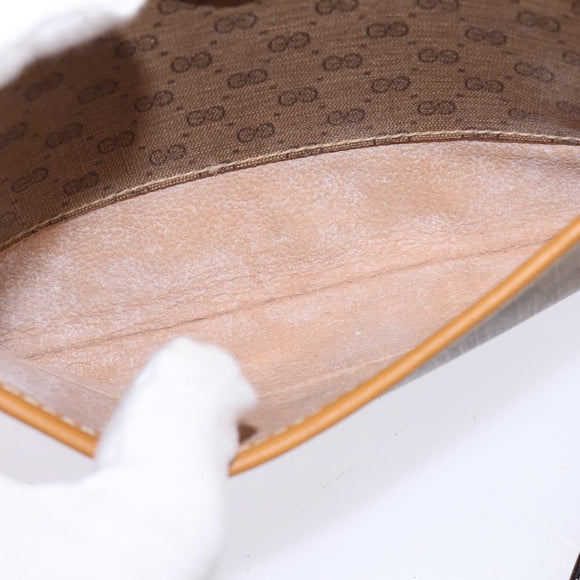 GUCCI Micro GG Supreme Shoulder Bag PVC Beige Gold 007 56 0095 Auth BA5899