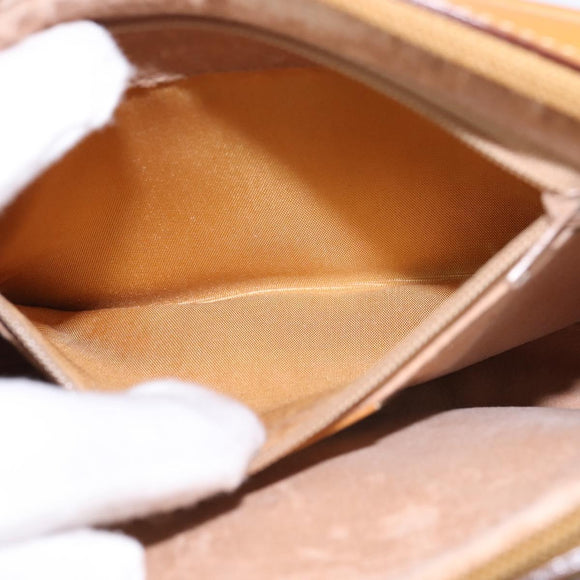 GUCCI Micro GG Supreme Shoulder Bag PVC Beige Gold 007 56 0095 Auth BA5899