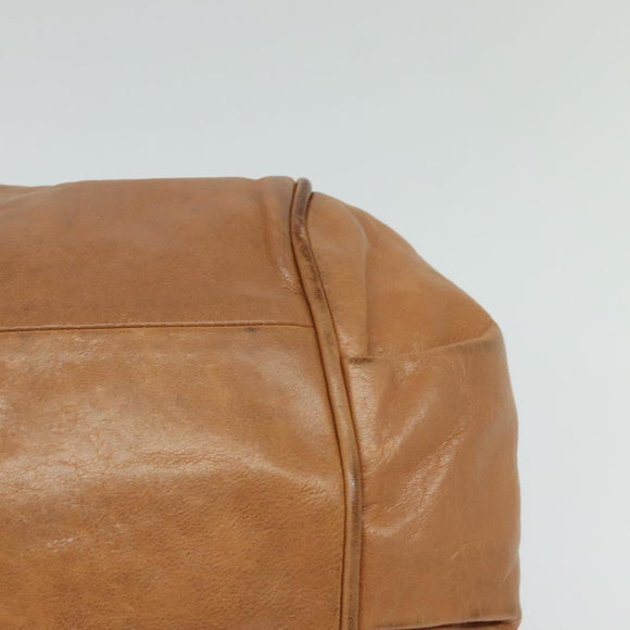 Chloe Hand Bag Leather 2way Brown Gold Auth BA590