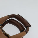 Chloe Hand Bag Leather 2way Brown Gold Auth BA590-8