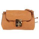 Chloe Shoulder Bag Leather Orange Gold Auth BA5902-13