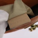 Chloe Shoulder Bag Leather Orange Gold Auth BA5902-11