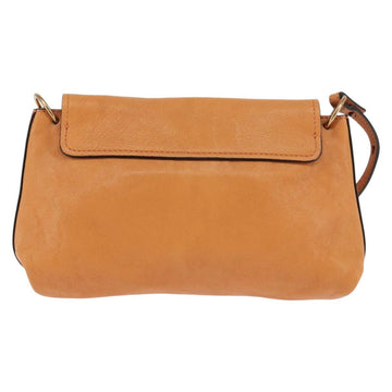 Chloe Shoulder Bag Leather Orange Gold Auth BA5902 - 0