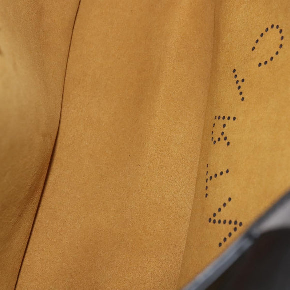 Stella MacCartney Hand Bag Leather Black Gold Auth BA5904