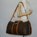 LOUIS VUITTON Monogram Keepall Bandouliere 55 Boston Bag M41414 LV Auth BA5906-26