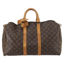 LOUIS VUITTON Monogram Keepall 45 Boston Bag M41428 LV Auth BA5907-13