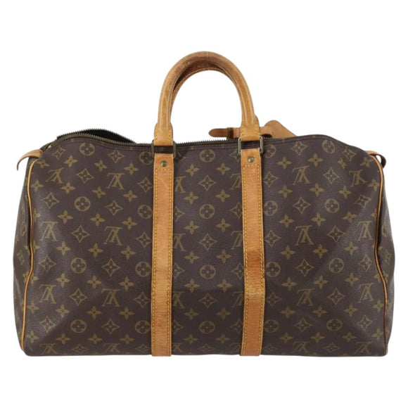 LOUIS VUITTON Monogram Keepall 45 Boston Bag M41428 LV Auth BA5907
