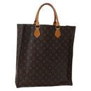 LOUIS VUITTON Monogram Sac Plat Hand Bag M51140 LV Auth BA5908-1
