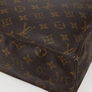 LOUIS VUITTON Monogram Sac Plat Hand Bag M51140 LV Auth BA5908-9